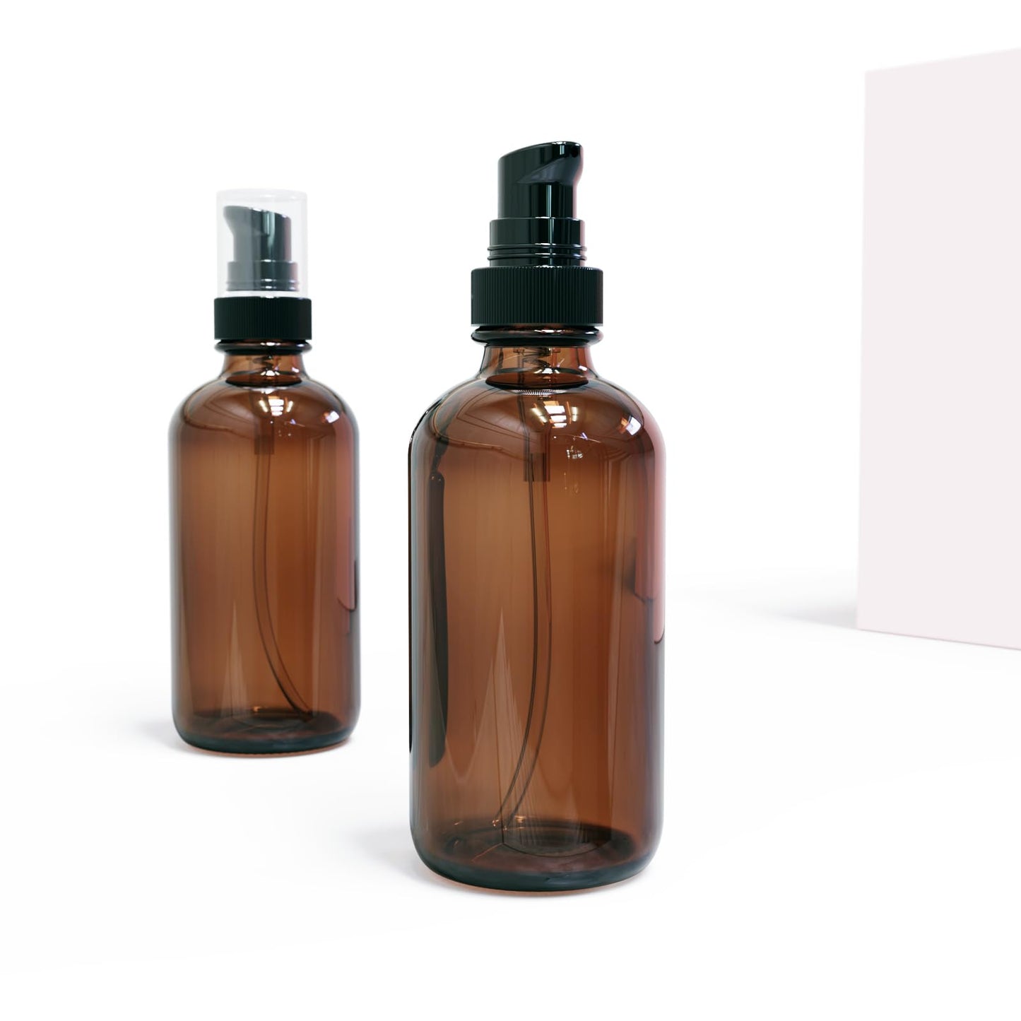 12Pack 120ml Amber Glass Pump Bottle with Pump Dispenser,4oz Small Dispenser, Travel Size Refillable Botttles for Lotions,Sercums,Essential Oils