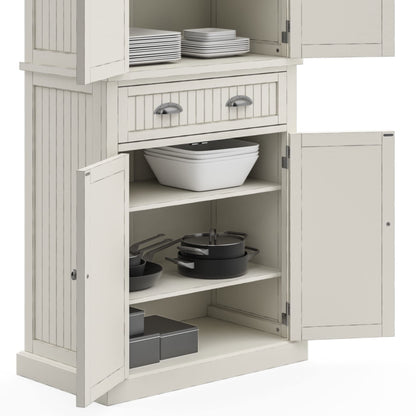 Homestyles Nantucket Pantry, 30", Off White
