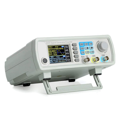 Koolertron Upgraded 15MHz DDS Signal Generator Counter,High Precision Dual-Channel Arbitrary Waveform Function Generator Frequency Meter 200MSa/s (15MHz)