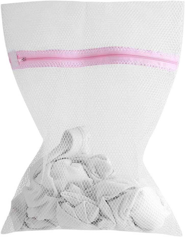 Zipped Lingerie Washing Bag, Mesh Laundry Bag for Socks, Bra, Underwear (50 * 60cm #1)