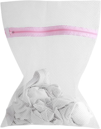 Zipped Lingerie Washing Bag, Mesh Laundry Bag for Socks, Bra, Underwear (50 * 60cm #1)