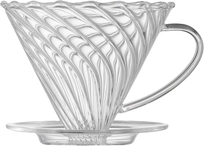 Coffee Dripper, Reusable Pour Over Maker with Handle, Slow Brewing for Cafe, Travel, Home & Offices, 02