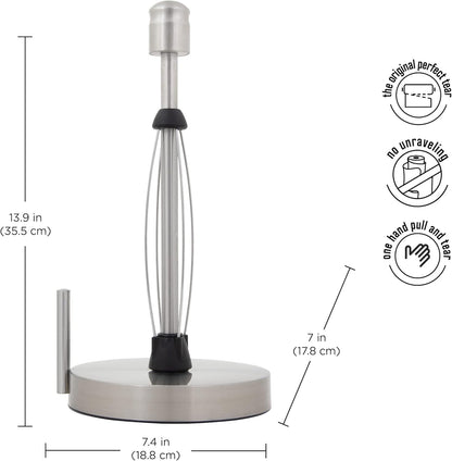 Kamenstein Perfect Tear Paper Towel Holder, 13-Inch, Silver