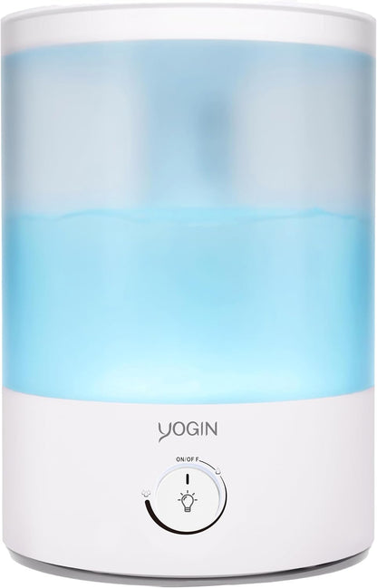 2.5L 24 24db YOGIN Humidifiers for Bedroom Large room,Top fill Ultrasonic cool mist Humidifiers for Baby Nursery