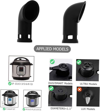 Wear Resistant Steam Release Diverter for Pressure Cooker, Steam Shunt Accessory for Duo Models, Essential Kitchen