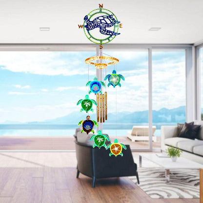 Wind Chimes Resin Molds Silicone Kit Bundle, Sea Turtle Epoxy Mold Wind Bell Silicone Moulds for Home Outdoor Indoor Decorations DIY Crafts