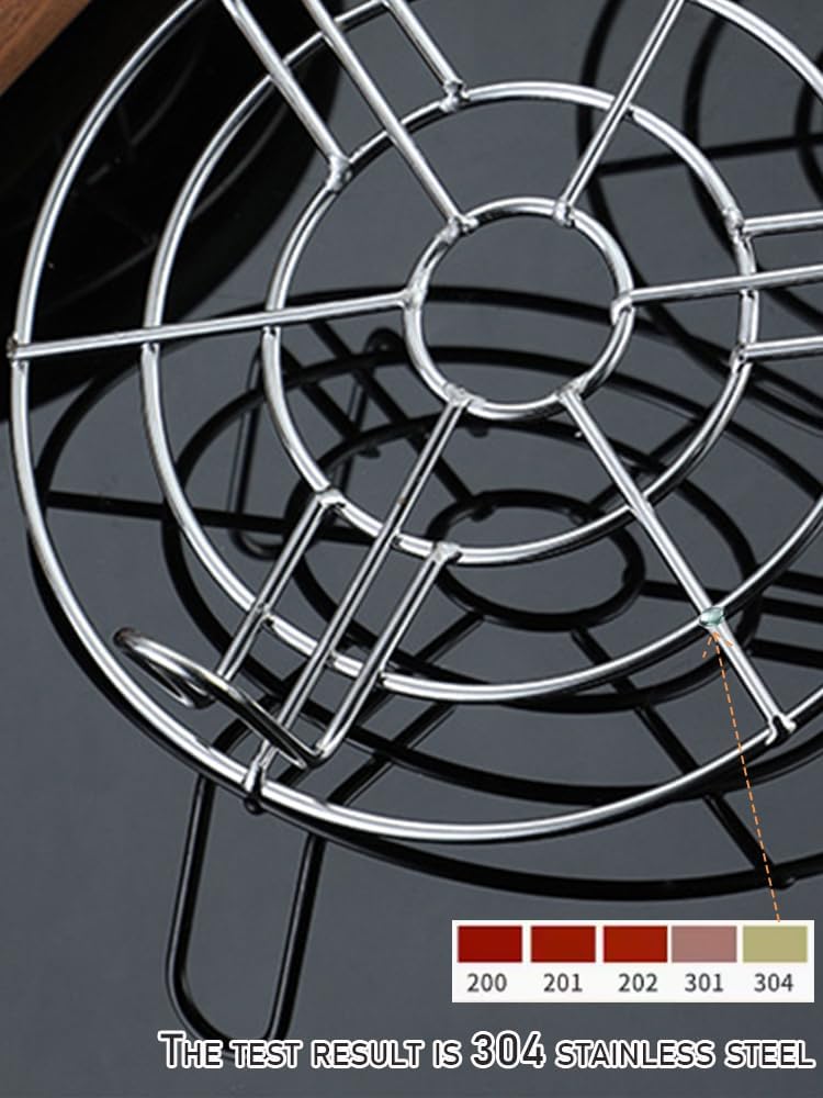 5.5 Inch Cooking Rack, Round Stainless Steel Baking and Cooling Steaming Rack for Air Fryer, Instant Pot