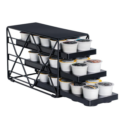 MEAERTON 3 Tier Coffee Pod Holder for KCup Organizer Save Space Countertop Kitchen(30 Pods )