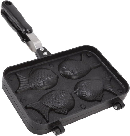 Taiyaki Pan, Fish Shape Waffle Maker, Non-Stick Double Pancake Maker for Home and Commercial Waffles Baking