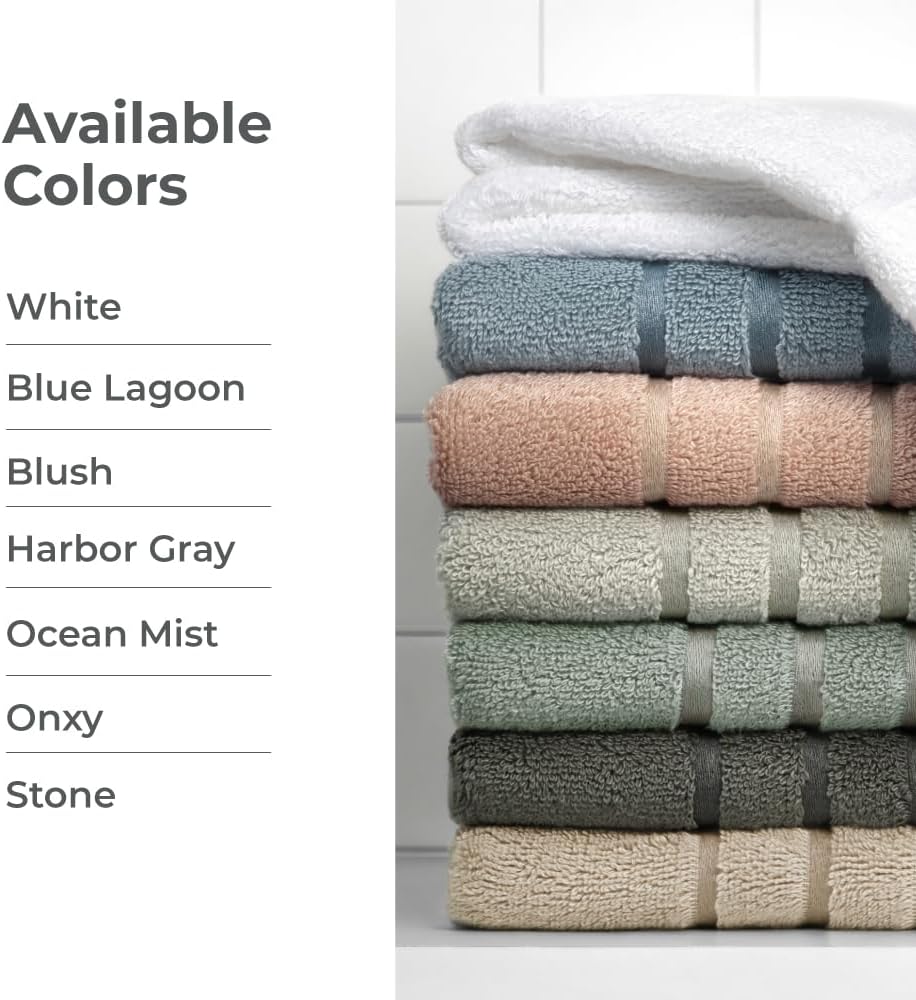 12"x12" Cariloha Washcloth | Stone | | Turkish Cotton & Viscose Material Blend | Extra Smooth, Odor Resistant
