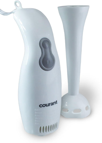 Courant CHB-2001CW 2 Speed Electric Hand Blender with 30 Oz Measuring Cup, White