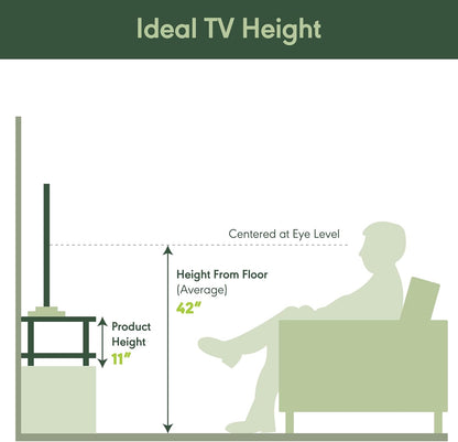 2-Tier 13191AMSS Furinno Turn-N-Tube No Tools Elevated TV Stand, Stainless Steel Tubes, Americano/Chrome