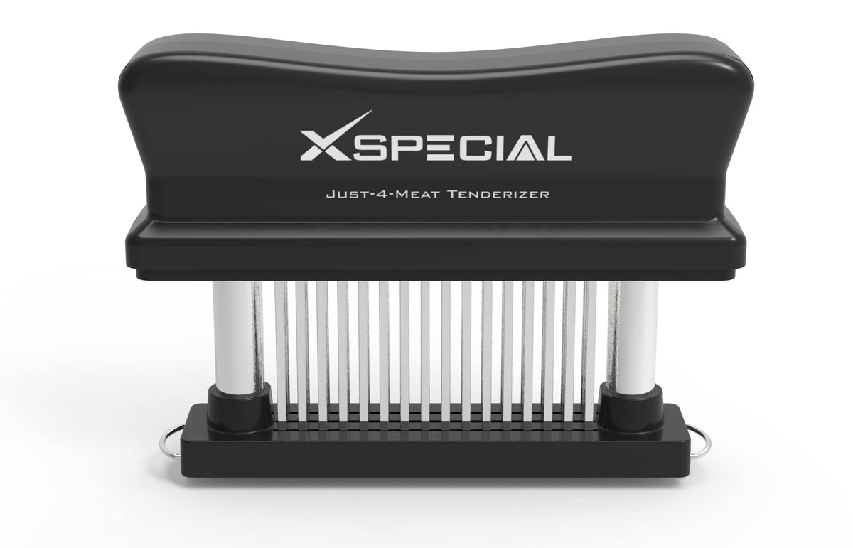 XSpecial Meat Tenderizer Tool 48 Blades Stainless Steel - Kitchen Cooking Gadgets Tools with Ultra Sharp Needle That Makes Steak & Chicken Tender - No More Hammer, Meat Pounder Or Mallet