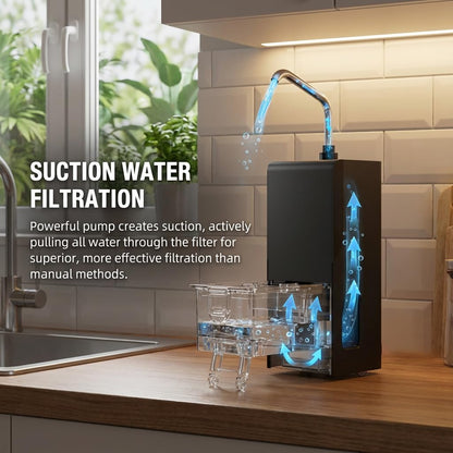 HumminGuru Automatic Water Dispenser for HG01 & NOVA Ultrasonic Vinyl Record Cleaner Machine with Built-in Water Filtration, 500+ Record Cleaning Cycles per Charge (Water Dispenser + 650ml Water Tank)