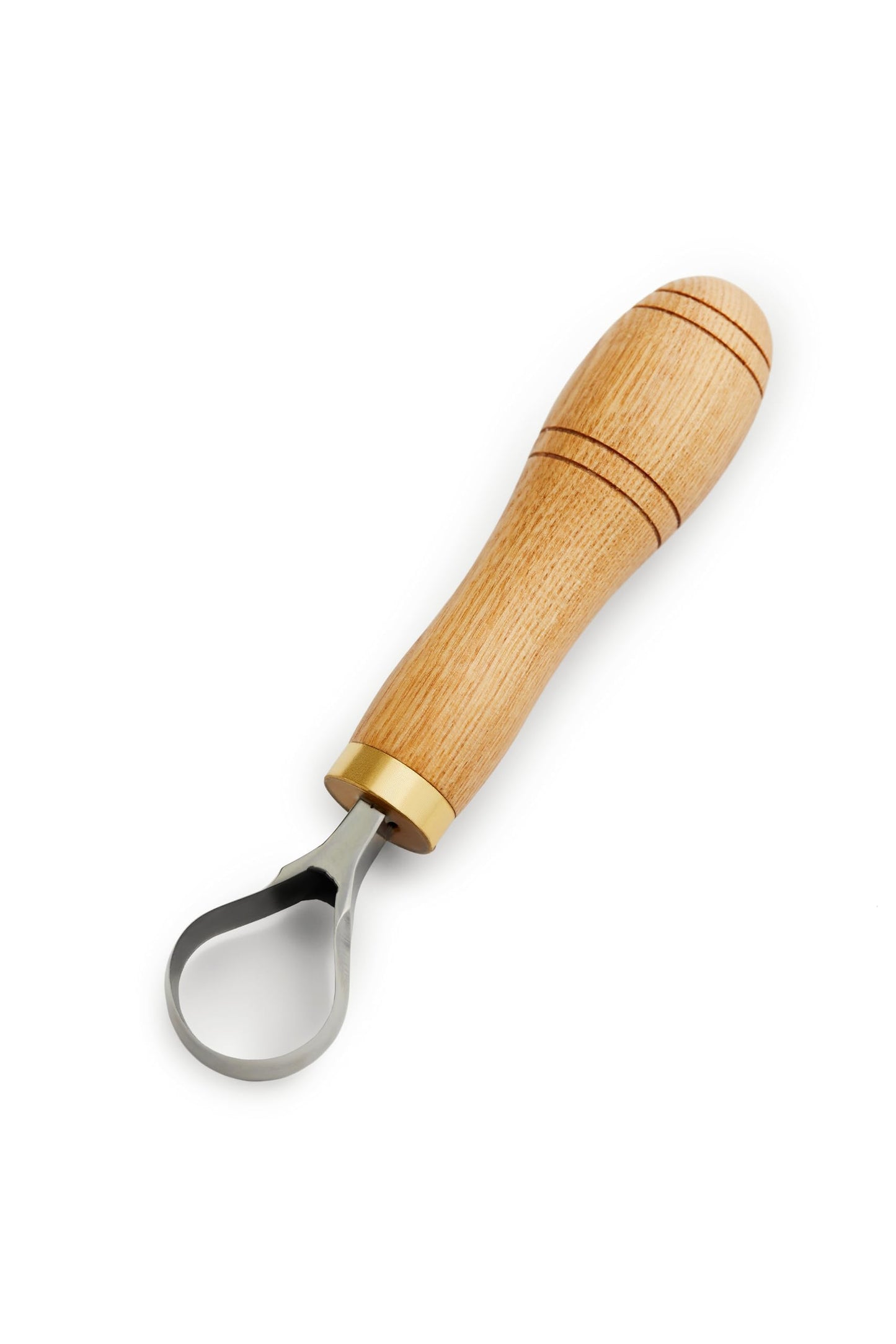 STAMESKY Carving Scorp Knife | Round Carving Tool for Spoons, Bowls, and Cups | Spoon Bowl Carving Tools | for Beginners | Oak Wood Handle with Carbon Steel Blade (1'in full scorp)