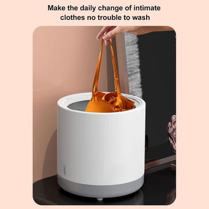 Portable 2 in 1 Mini Washing Machine, 6L Washer and Spin Dryer with Drain Basket for Apartment RV (US Plug)
