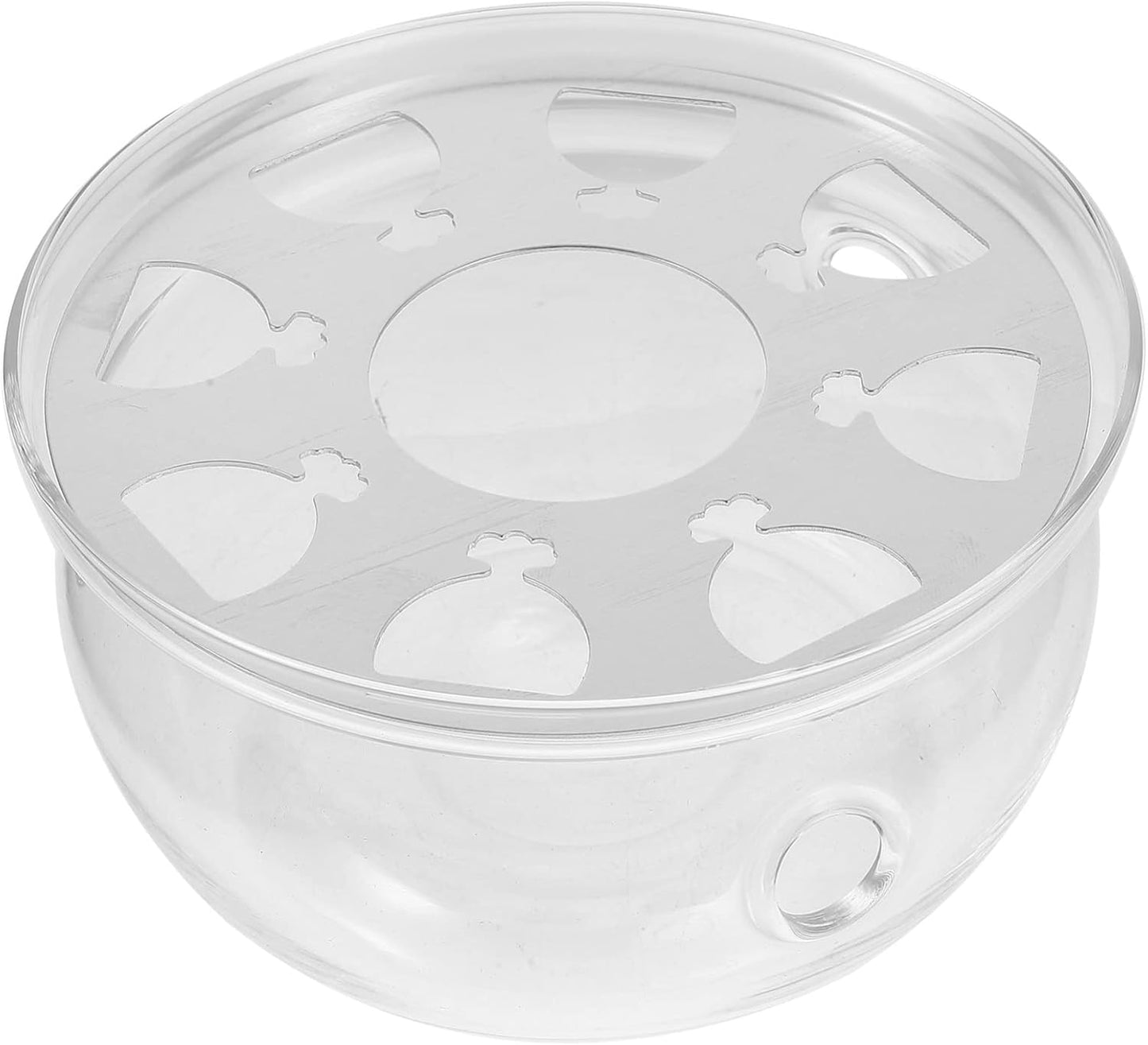 UPKOCH Glass Teapot Warmer, Clear High Borosilicate Glass Tea Kettle Heating Base for Home Kitchen