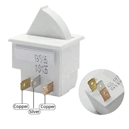 W11396033 Refrigerator Door Light Switch, 3Pin Universal Replacement Momentary Fridge Switch for Most Refrigerators
