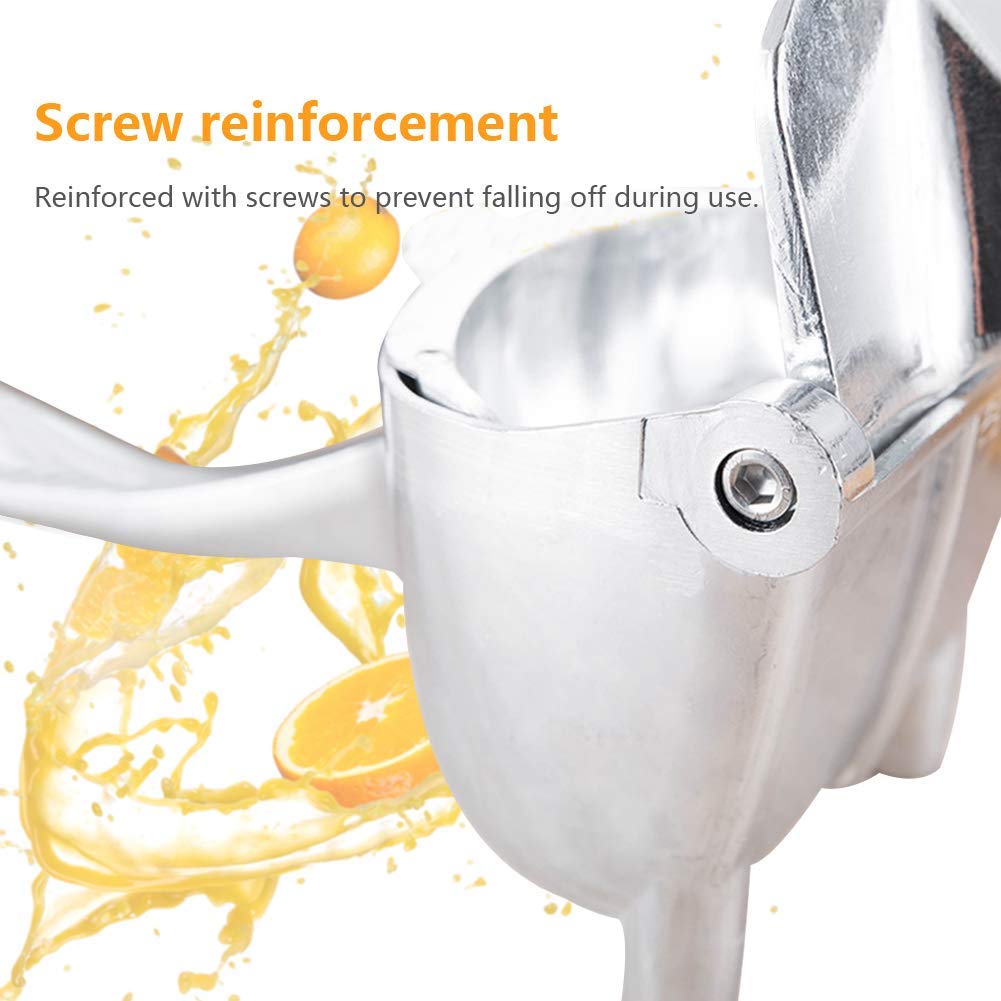 Manual Fruit Press Juicer, Heavy Duty Single Press Lemon Squeezer Premium Quality Metal Aluminum Alloy Hand Juicer Fruit Squeezer for Lemon, Orange, Grape1 Pack