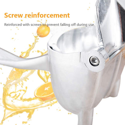 Manual Fruit Press Juicer, Heavy Duty Single Press Lemon Squeezer Premium Quality Metal Aluminum Alloy Hand Juicer Fruit Squeezer for Lemon, Orange, Grape1 Pack