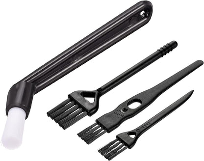 MECCANIXITY Coffee Machine Cleaning Brush 137mm Long with Nylon Head for Grinders and 3 Sizes Shaver Cleaning Brush