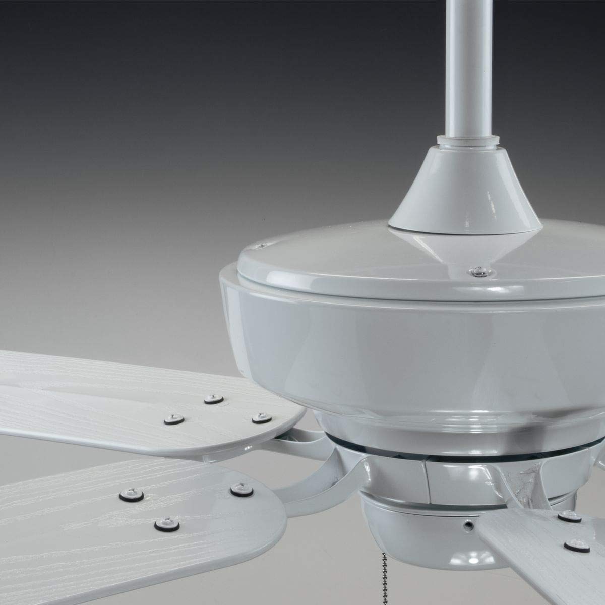 Progress Lighting P2562-30 Protruding Mount, 5 White Blades Ceiling fan, White