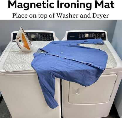 Evelots Ironing Mat Pad for Top of Washer, Dryer, Table - Portable Iron Board Replacement, Heat Resistant