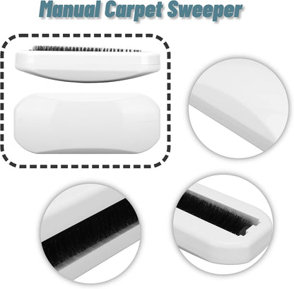 Handheld Crumb Sweeper with Soft Bristles, Reusable Debris Collector for Table, Mat, Bed Sheets, Sofas