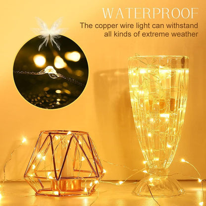 20 2024 2 Pack) Bottle Lights, LED Fairy Lights Battery Operated USB Rechargeable Upgraded Bottle Light with Cork