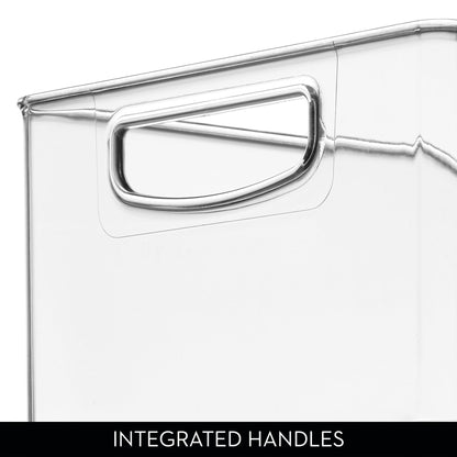 iDesign Stackable Storage Bin - Organizer Bin for Kitchen and Pantry, Clear, Made in USA