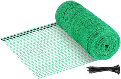 4x100 Plastic Garden Fence FT Deer Fence Netting, Temporary Mesh Fencing Animal Barrier for Deer, Chicken, Poultry