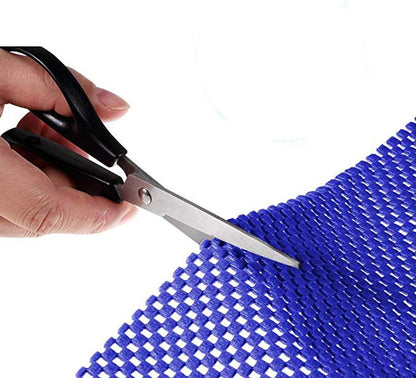 Shelf Liner Drawer Liner Non-Slip Mat - 12" x 6.5’ Grid Pattern PVC Non-Adhesive Grip Liner for Kitchen Cabinets