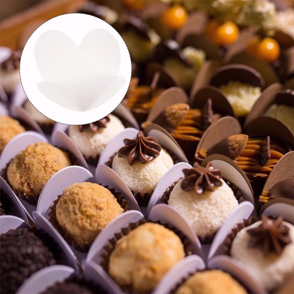 Chocolate Paper Candy Cups, 200pcs Truffle Wrappers, Cupcake Muffin Case Trays for Baby Showers, Bridal Shower, Wedding