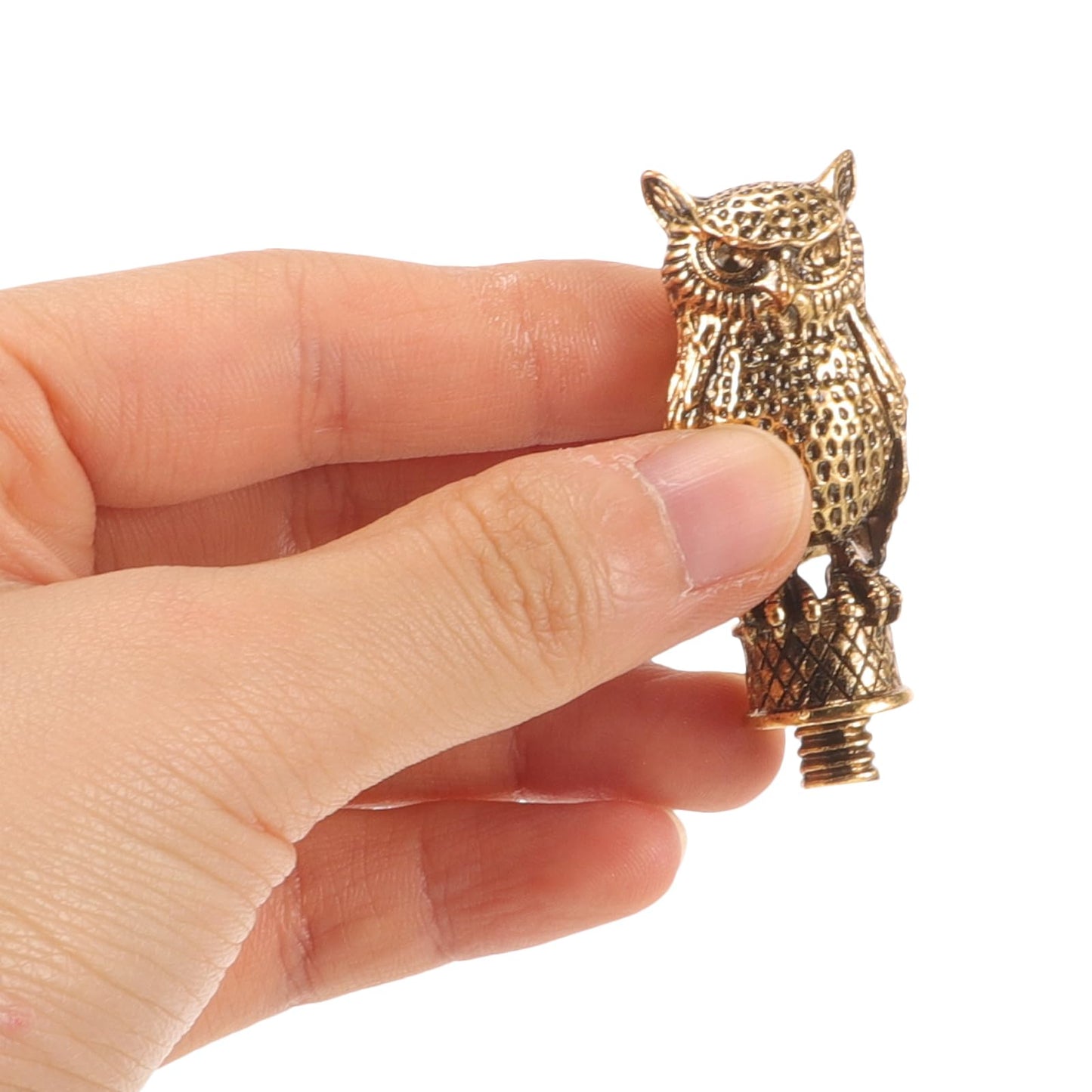 VILLCASE Owl Wax Seal Stamp Handle Only – Golden Metal Replacement Grip for DIY Wedding Invitations, Scrapbooking & Thank-You Cards
