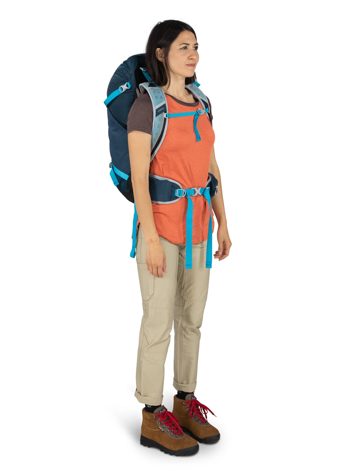 Osprey Hikelite 32L Unisex Hiking Backpack, Tan Concrete, Small/Medium