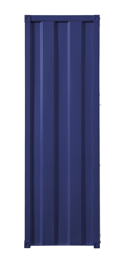 Acme Cargo Wardrobe Armoire with 1 Door in Blue