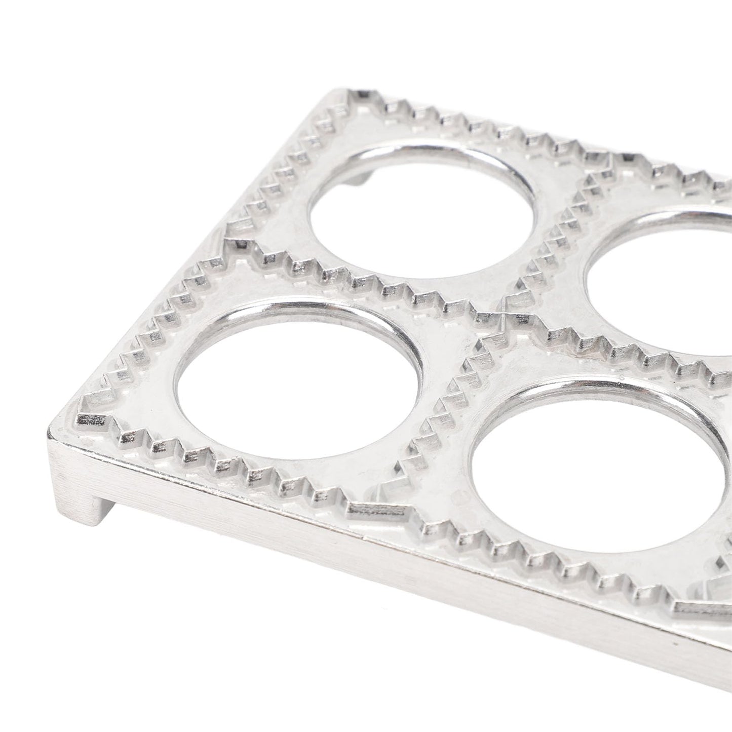WAHEWUD Ravioli Cutter Aluminum Alloy 12 Cavity Ravioli Mold Set with Solid Wood Rolling Pin Consistent Shape Design Empanada Maker Press for Home Kitchens Tortellini Dough Types
