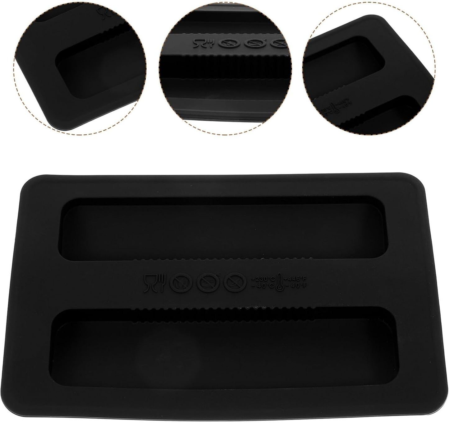Silicone Toaster Dust Cover, 2 Slice Electric Bread Maker Lid, Black Toaster Machine Top Cover Accessories
