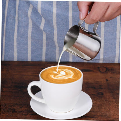1pc Cup Steaming Pitcher, Coffee Machines for Home Kitchen Supplies, Black Kettle Milk Accessories