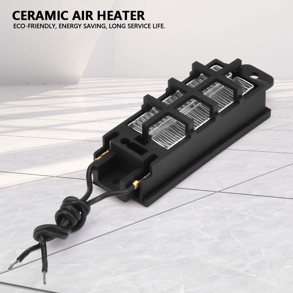Walfront Heater PTC Ceramic 50W, 12V Conductive Type Electric Heating