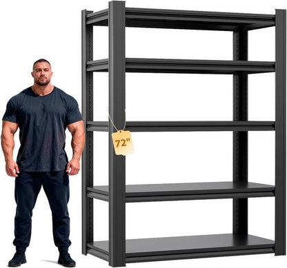 Heavy Duty Storage Shelves by [Brand Name] - Adjustable Metal Garage Shelving | 3500LBS Capacity for Shop, Warehouse, Basement