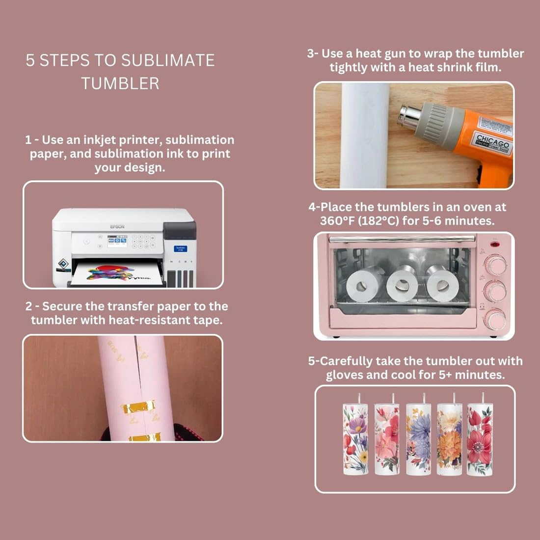 30 Oz Sublimation Skinny Tumbler Set, Stainless Steel Straight Skinny Travel Tumbler Bulk With Sublimation Shrink Wrap Films, Birthday Diy Gift For Women Friends Sisters, 4 Pack (30 OZ, 4, Count)