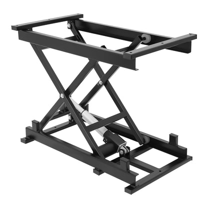 Electric Scissor Lift Table, 350lbs Hydraulic Lift Table with Remote Control, Heavy Duty Lifting Platform with 7.6-26.7in Adjustable Height, Lifting Transportation System for Factories Warehouses