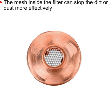MECCANIXITY Refrigerator Filter Dryer, 6.2mm to 6.2mm Copper Dirt Filter for HVAC Refrigeration, Pack of 3