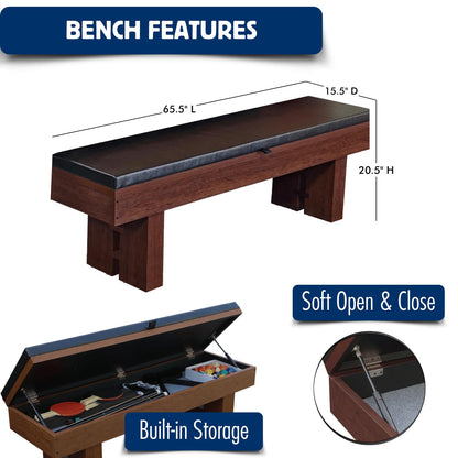 7 FT Pool Table with Dining Top, 3-in-1 Combo Game Table Billiards, Ping Pong and Dining Table. NEW & Improved Design 2026! (Table with Benches)