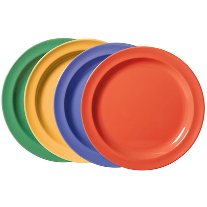 G.E.T. DP-906-MIX Melamine Round Appetizer Plates, 6.5", Set of 12, Mardi Gras Mix