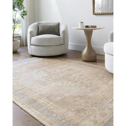 Livabliss x Galey Alix Luciana I Traditional Medallion Area Rug, 8'10" x 12' (9' x 12'), Taupe