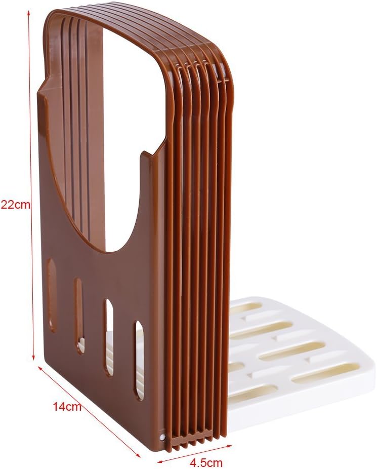Zerodis Bread Slicer, Foldable Kitchen Tools with 4 Thickness for Homemade Bread