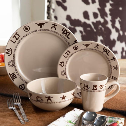 Branded 16 Piece Dinnerware Set