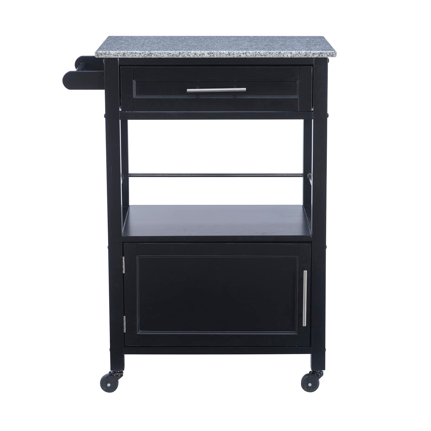 Linon Cayden Black Kitchen Cart,